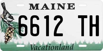 ME license plate 6612TH