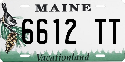 ME license plate 6612TT