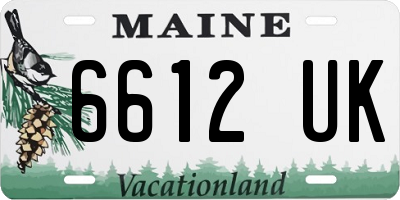 ME license plate 6612UK