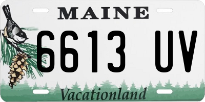ME license plate 6613UV
