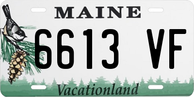 ME license plate 6613VF