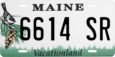 ME license plate 6614SR