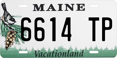 ME license plate 6614TP