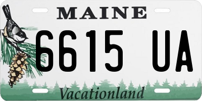 ME license plate 6615UA