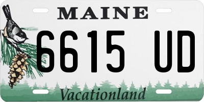 ME license plate 6615UD