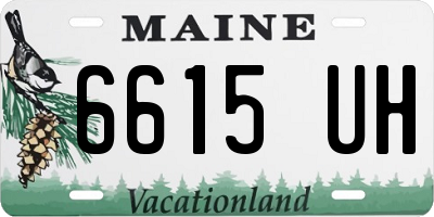 ME license plate 6615UH