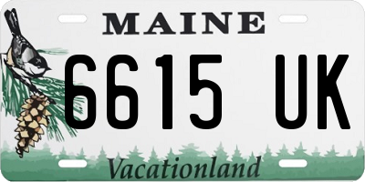 ME license plate 6615UK