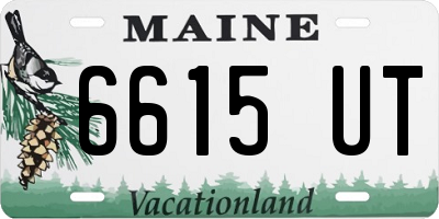 ME license plate 6615UT