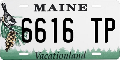 ME license plate 6616TP