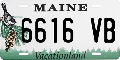 ME license plate 6616VB