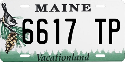 ME license plate 6617TP