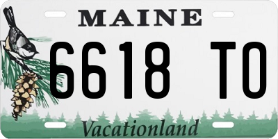 ME license plate 6618TO