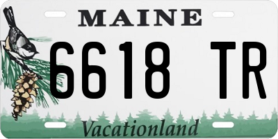 ME license plate 6618TR
