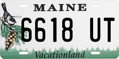 ME license plate 6618UT