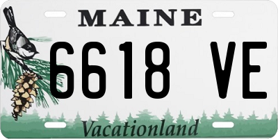 ME license plate 6618VE