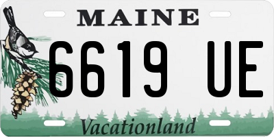 ME license plate 6619UE