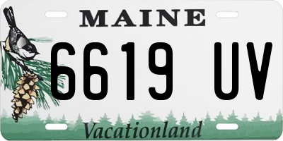 ME license plate 6619UV