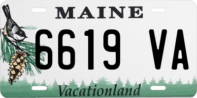 ME license plate 6619VA