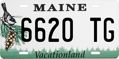 ME license plate 6620TG