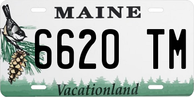 ME license plate 6620TM