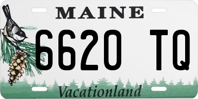 ME license plate 6620TQ