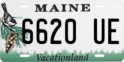 ME license plate 6620UE