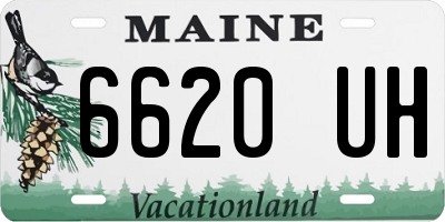 ME license plate 6620UH