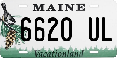 ME license plate 6620UL