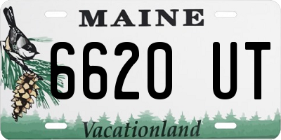 ME license plate 6620UT