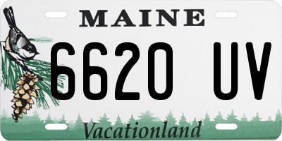 ME license plate 6620UV