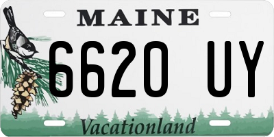 ME license plate 6620UY