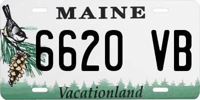 ME license plate 6620VB