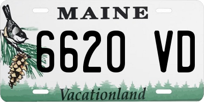 ME license plate 6620VD