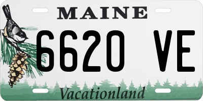 ME license plate 6620VE