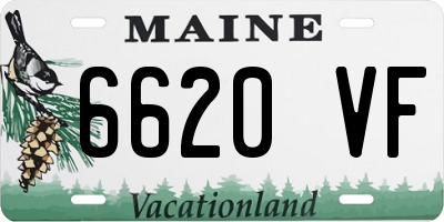 ME license plate 6620VF