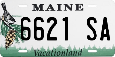 ME license plate 6621SA