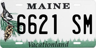 ME license plate 6621SM