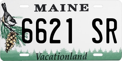 ME license plate 6621SR