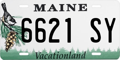 ME license plate 6621SY