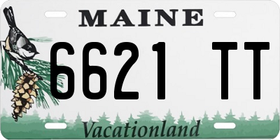 ME license plate 6621TT