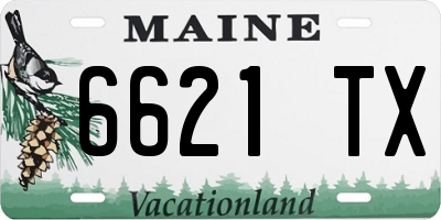 ME license plate 6621TX