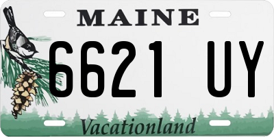 ME license plate 6621UY