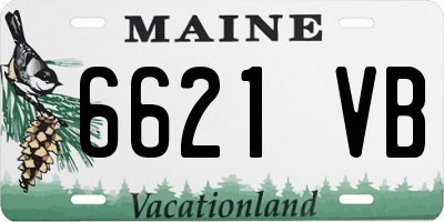 ME license plate 6621VB