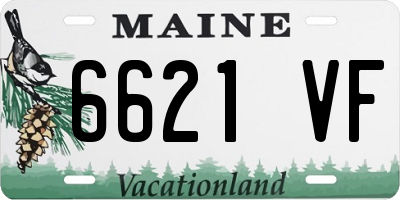 ME license plate 6621VF