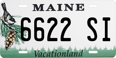 ME license plate 6622SI