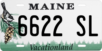 ME license plate 6622SL