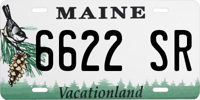 ME license plate 6622SR