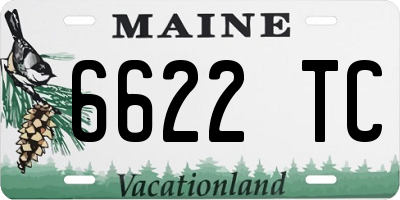 ME license plate 6622TC