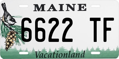 ME license plate 6622TF