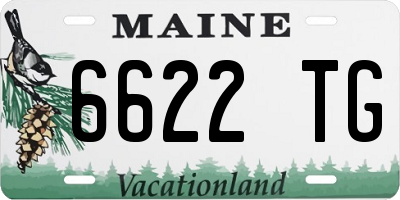 ME license plate 6622TG